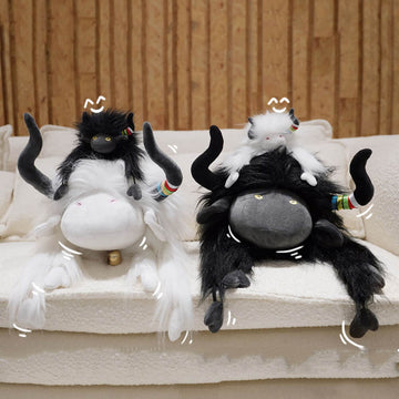 Fluffy Yak Stuffed Animal Plush Toy, Wild Ox Plushies